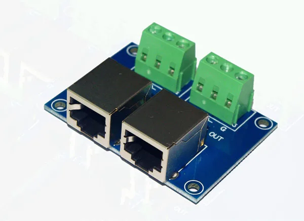 3Pin терминальный адаптер RJ4 3P к RJ45 конвертеры пластина DMX контроллер декодер