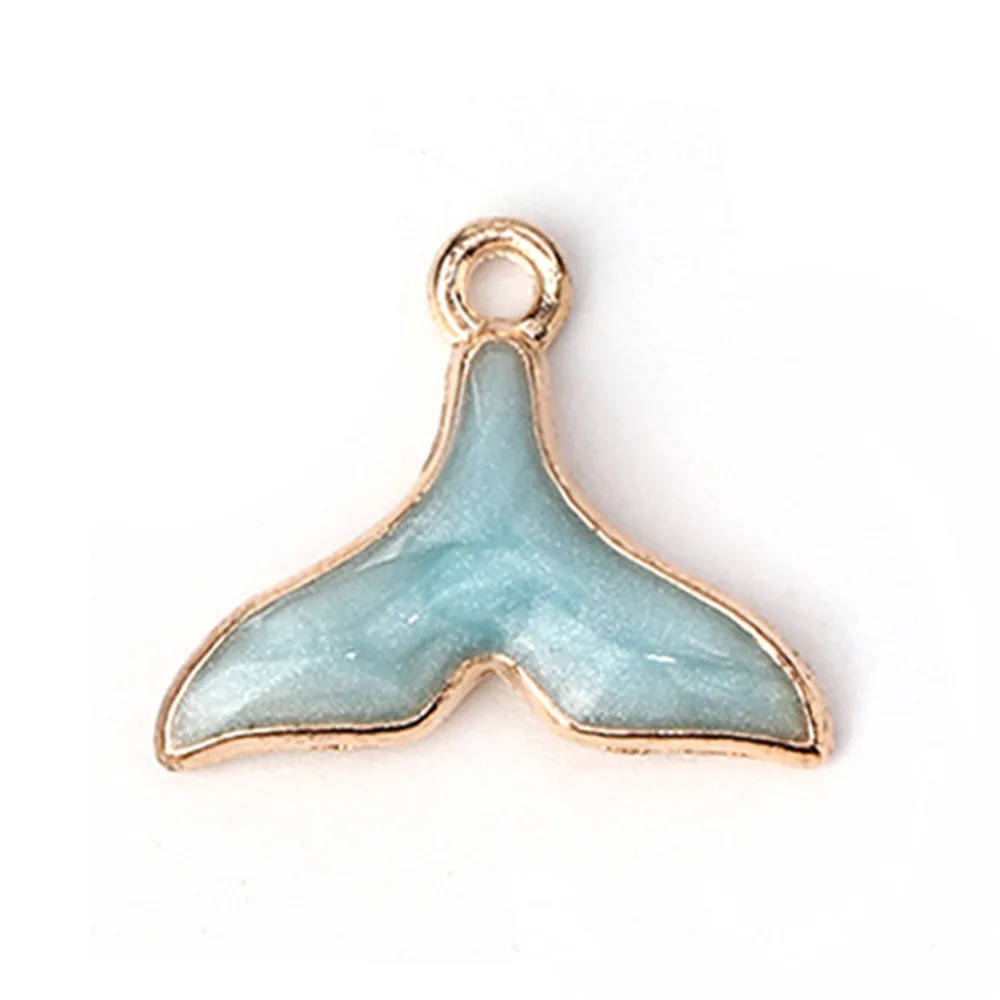 Doreen Box Подвеска из сплава цинка с подвеской в виде рыбьего Кита хвоста золотого