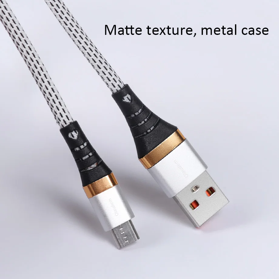 Шейные скобки... быстрой зарядки кабель Micro USB кабеля нейлона плетеный 1 м провода