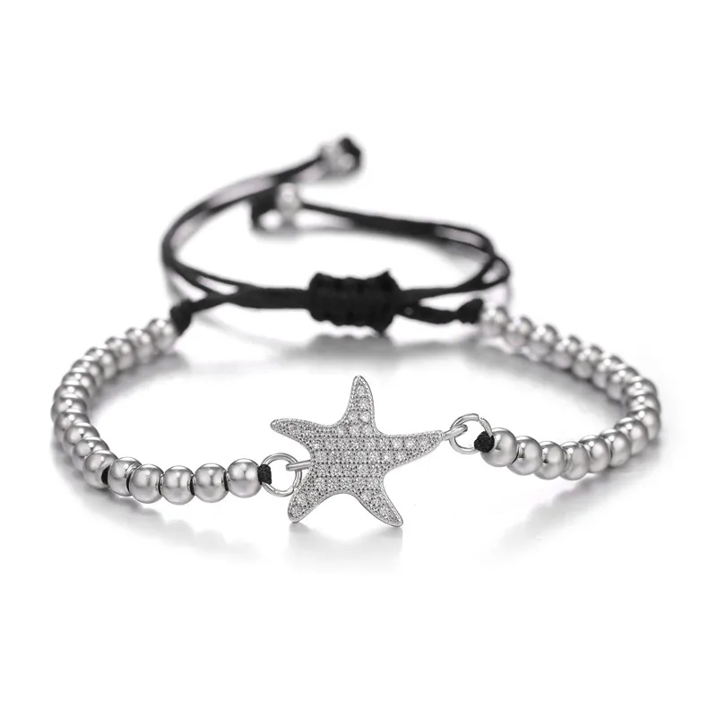 2019 New pulseira mujer Pentagram Design Bracelet &amp Bangle Tiny Cubic Zirconia Crystal Adjustable Bolo Bracelets For Women | Украшения и