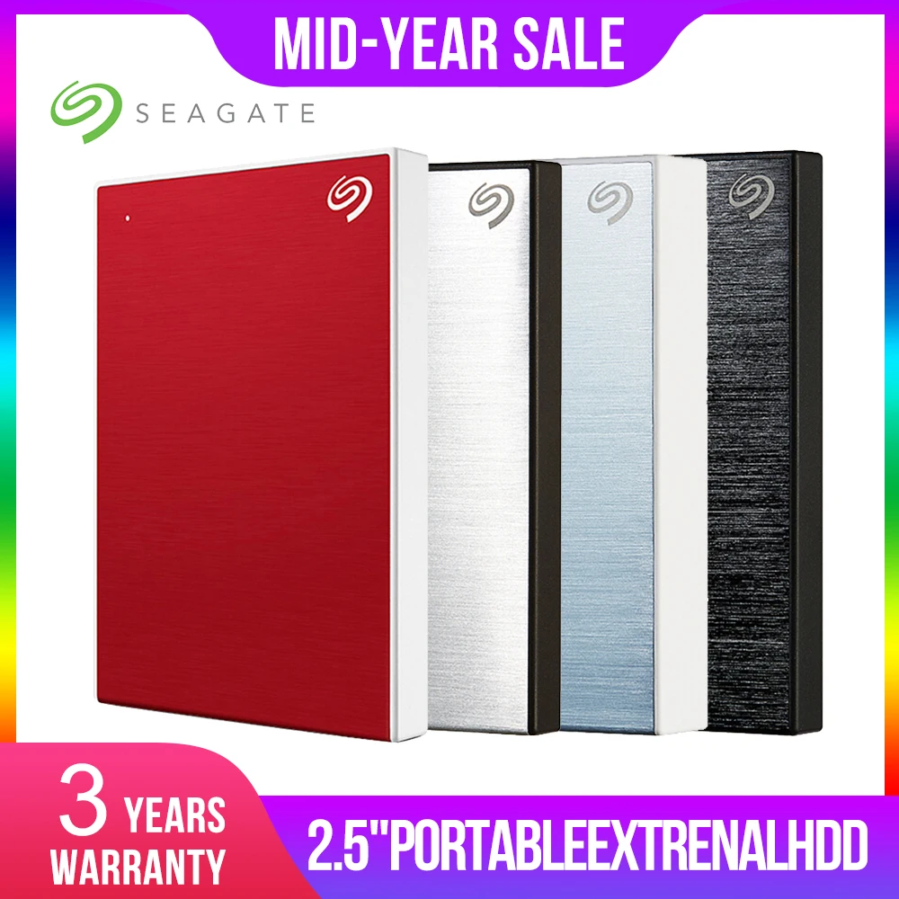 Внешний жесткий диск Seagate 1 ТБ 2 4 5 дюйма USB 3 0 портативный для компьютеров|Внешние
