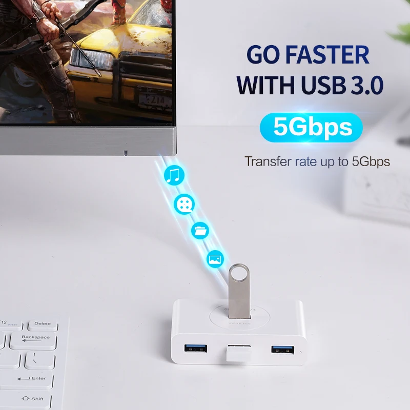 SmartDevil Multi USB 3 0 Type C концентратор к 4 для Macbook Pro адаптер Huawei P20 компьютер жесткий диск