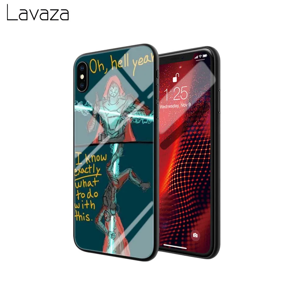 TG1 Чехол Lavaza Destiny 2 из закаленного стекла для Apple iPhone 6 6s 7 8 Plus X 5 5S SE XS 11 Pro Чехол для MAX XR - Цвет: TG1