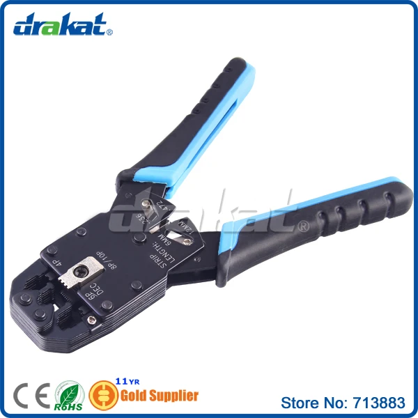 Руководство обжимной инструмент RJ45 RJ50 RJ11 RJ12 (4 в 1) TL-200 | Компьютеры и офис