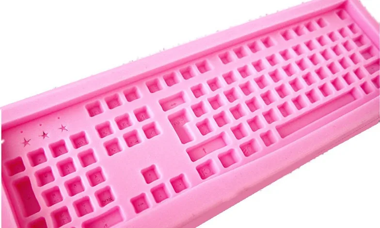 Клавиатура шоколадная форма силиконовая DIY ручной работы креативная флип сахар