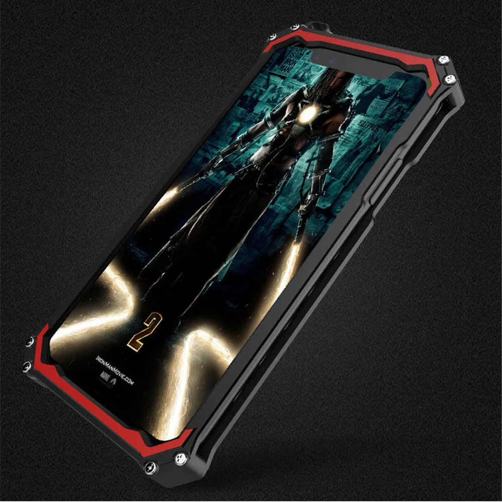 Алюминий сплав чехол для iPhone 7 8 X Xr Xs Max Heavy Duty Броня Военная Прочный Противоударный задняя крышка для galaxy S7 S8 S9 Note8