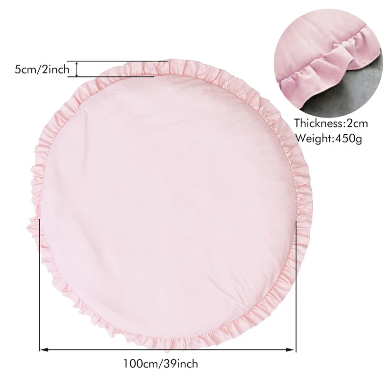Коврик для игр с хлопковой подкладкой новорожденных Детский мягкий коврик