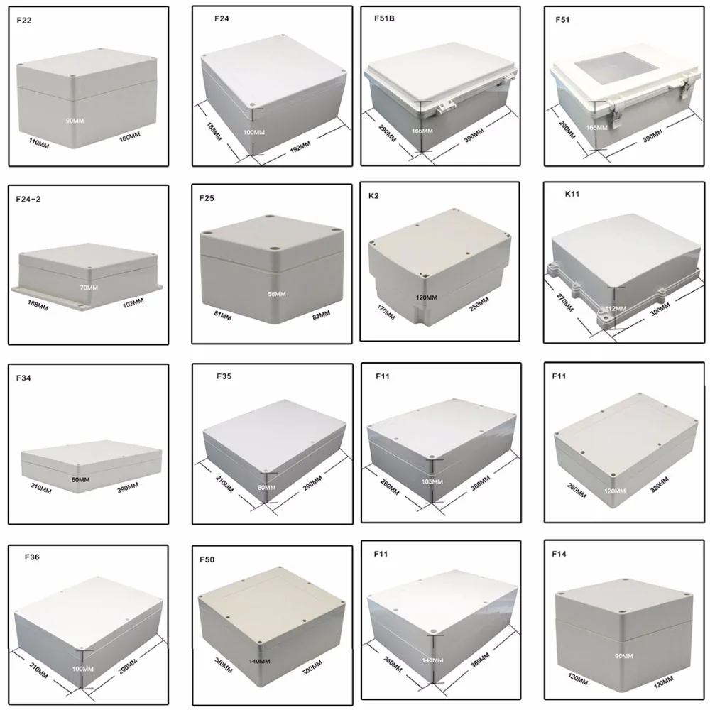 1pc ABS waterproof enclosure boxes project case outdoor junction box 95*65*55mm | Обустройство дома