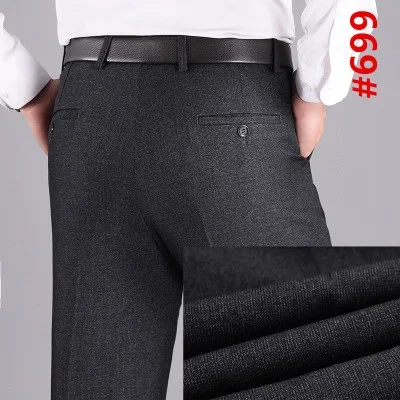 picture color Размера плюс большие 8XL 9XL 10XL 11XL 12XL 14XL 15XL костюм Штаны Для мужчин большие размеры повседневные штаны Бизнес прямые брюки 52 54 56-58 60 - Цвет: picture color