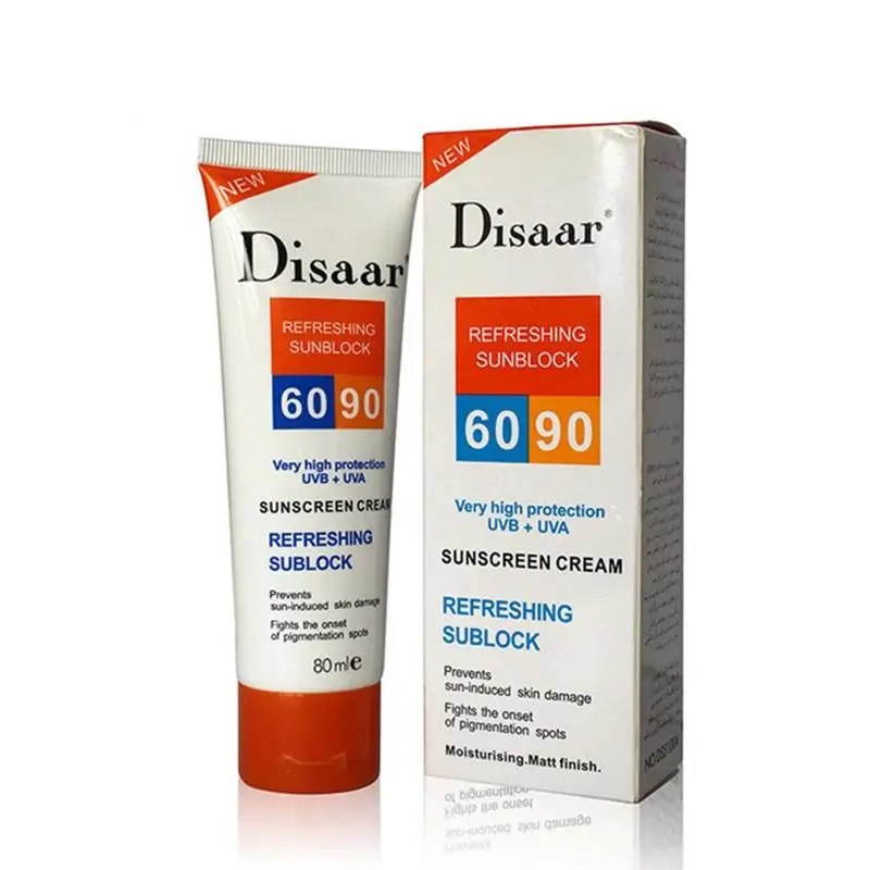 Солнцезащитный крем Disaar Spf 90 ++ увлажняющий для кожи защита от солнца 80 г уход за