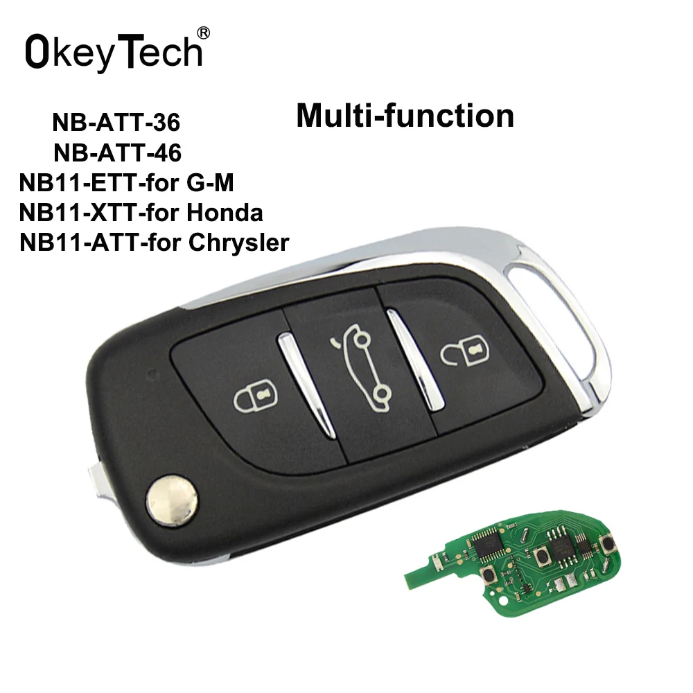 OkeyTech NB11 KD пульт дистанционного управления 3 кнопки NB серии универсальный многофункциональный для ключей DIY KD900 URG200 KD200 ключ программист