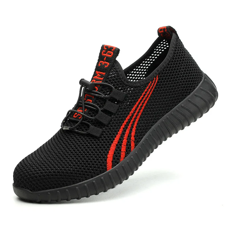 Красный цвет Дропшиппинг Onverwoestbaar Ryder Schoenen Mannen En Vrouwen Stalen Neus Air Veiligheid Laarzen Naalddichte Werk кроссовки 703 - Цвет: Красный цвет