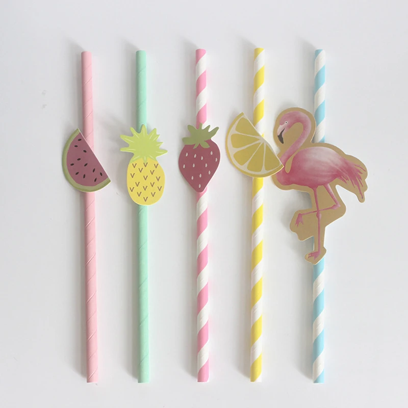 25 шт охрана окружающей среды Фольга Золотая бумажная соломинка для питья флажки