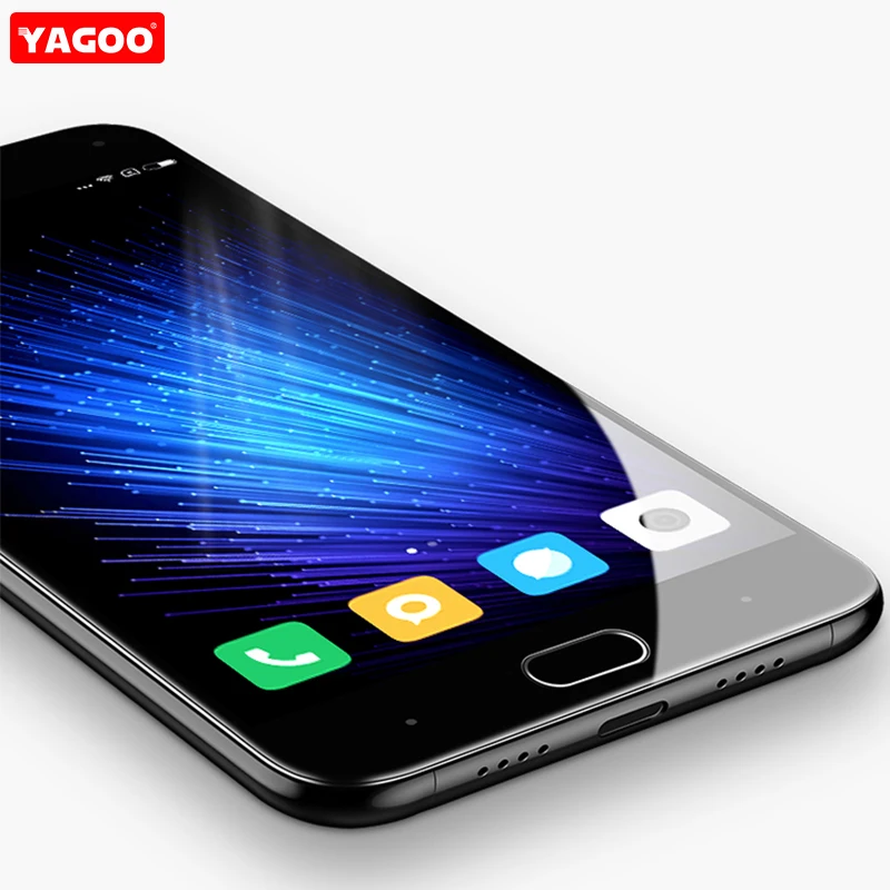 Yagoo черная рамка стекло для Xiaomi Mi 6 телефон Fulll крышка край экрана протектор