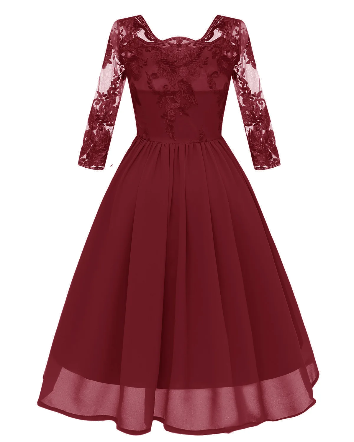 Robe de soiree, вечернее кружевное платье для выпускного вечера, благородное вечернее платье с вышивкой, шифоновые вечерние платья больших размеров