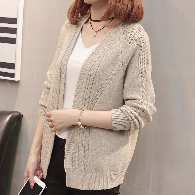 Женский осенне-зимний Кардиган Свитер новинка 2020 женская вязаная верхняя одежда