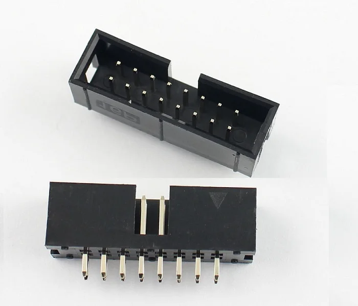 Цилиндрический штырьковый разъем IDC 1000 шт. 2 54 мм 2x8 Pin 16 P прямой штырь 0 64 ряда