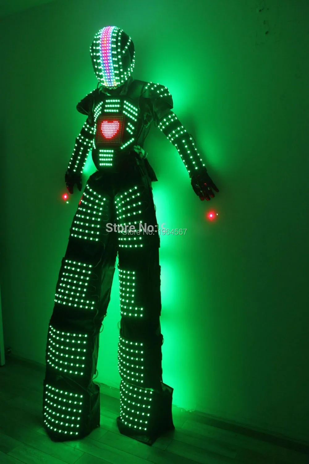 Hi-Tech Digital LED Robot costumes/LED Suit / clothing for Party DJ Culb | Лампы и освещение