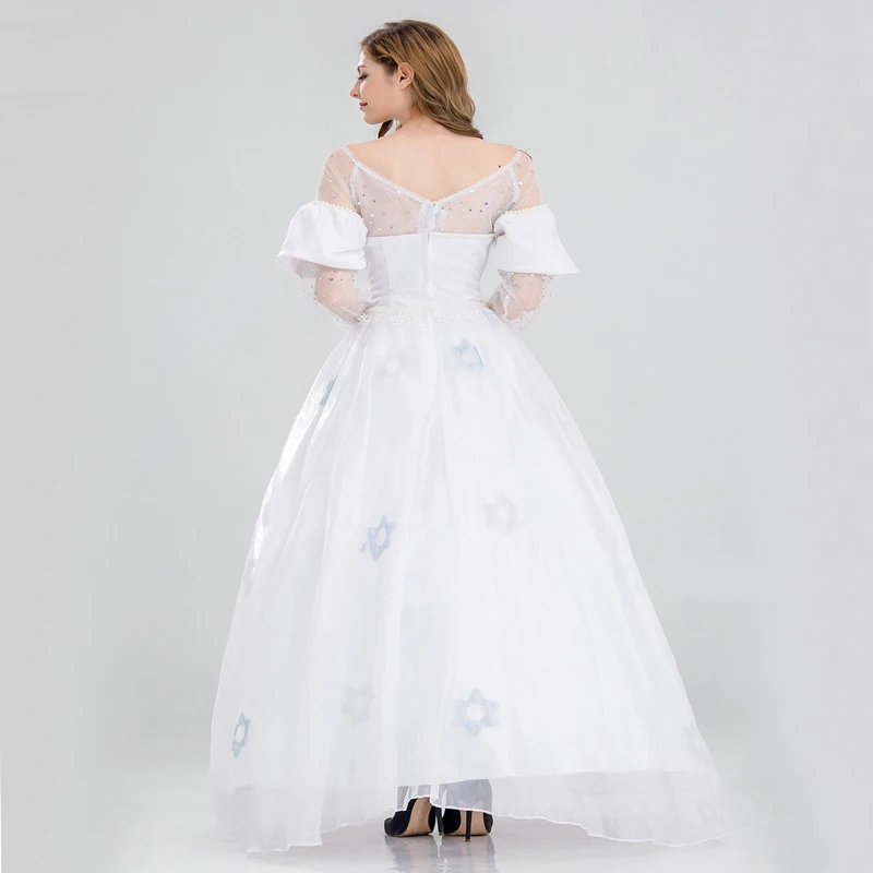 Платье для костюмированной вечеринки в стиле Alice in Wonderland длинное платье белого