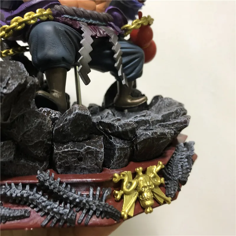 Один кусок четыре императора Kaido Quatro Ver. ПВХ Luffy Fighter ПВХ Фигурки Модель Куклы Игрушки 19 см