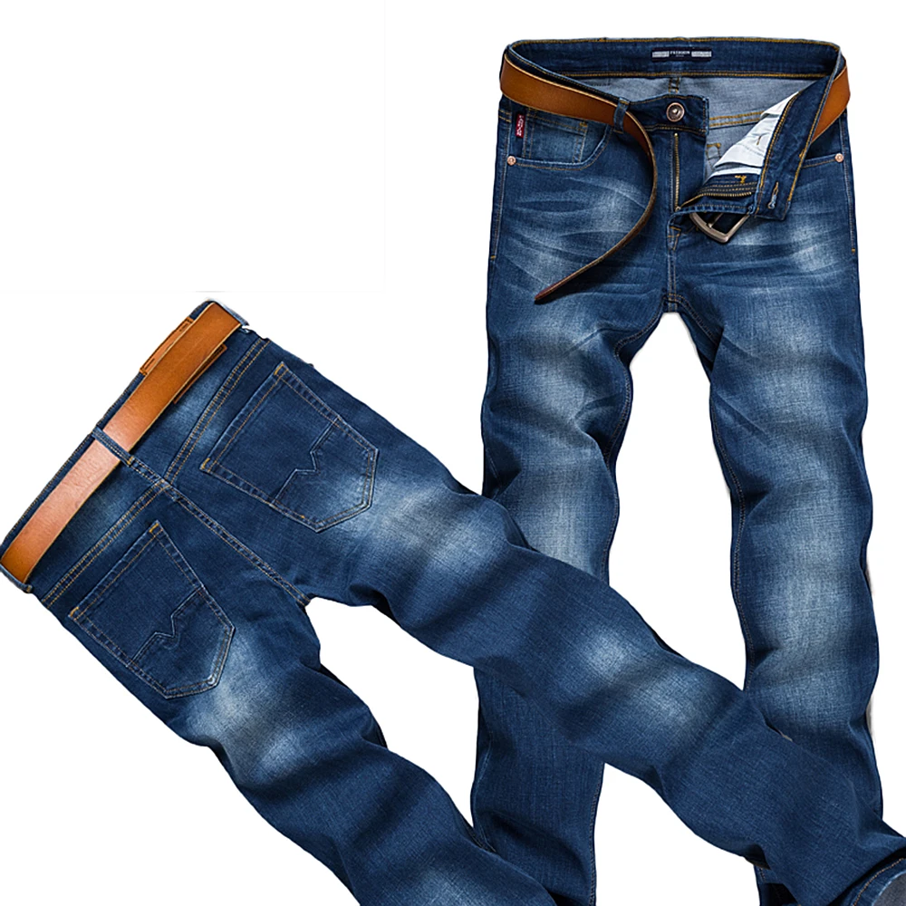 Vomint Новое поступление мужские Повседневное Бизнес Джинсы для женщин Homme Slim Fit Denim