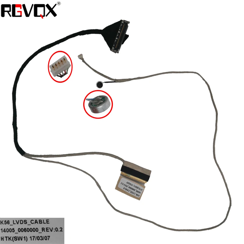Новый ЖК светодиодный видеокабель для Asus K56 K56C K56CM K56CA K56CB K56E S56 S56C A56 PN:14005 00600000 1422