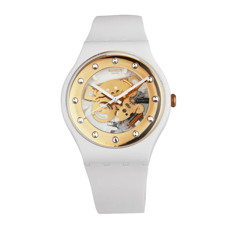 Часы swatch Perspective серии кварцевые мужские и женские часы SUOZ148|Кварцевые часы| |