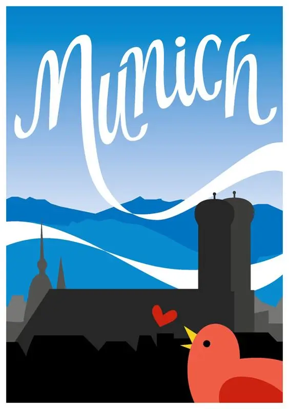 Баден отель пейзаж Германия путешествия Ad Beauty View немецкий ретро ВИНТАЖНЫЙ ПЛАКАТ