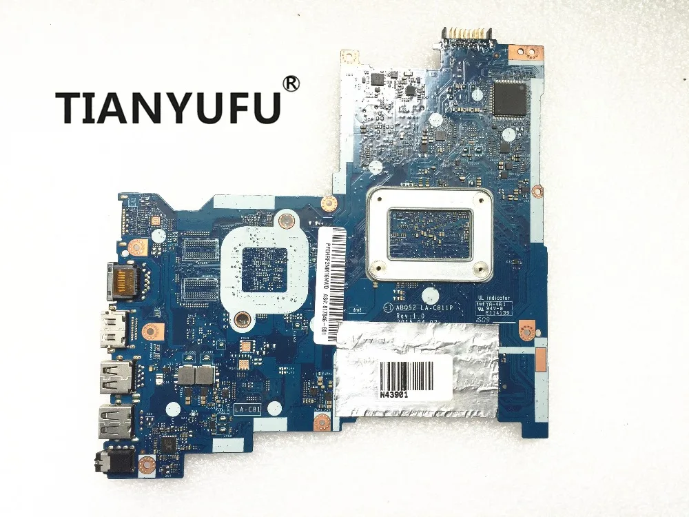 15-AC материнская плата 815249-001 815249-501 ABQ52 LA-C811P N3700 для HP 15 AC ноутбука протестирована на