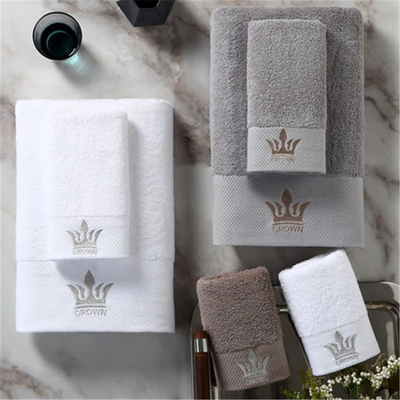 Белое хлопковое банное полотенце Diamond hotel для взрослых мужчин и женщин семейное