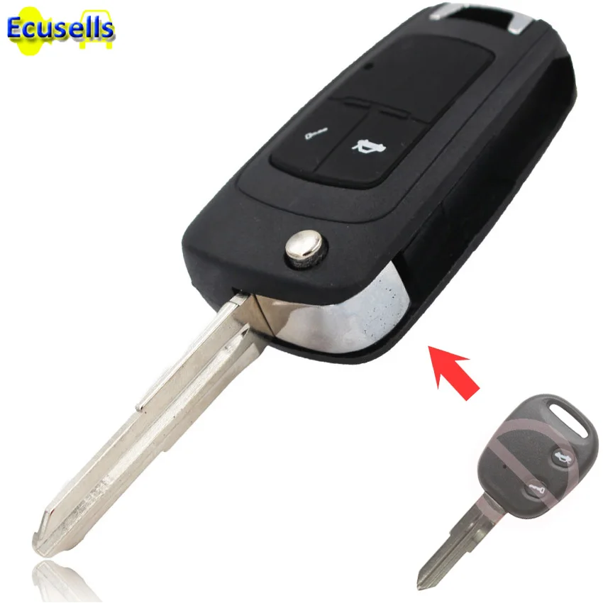 Новый чехол брелок с 2 кнопками для Chevrolet Epica LOVA Spark|shell case fob|shell chevroletkey shell button |