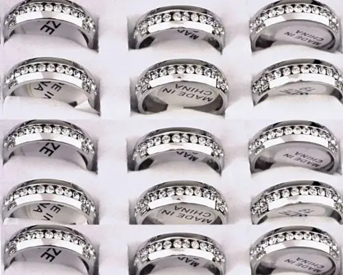 Удобные серебряные обручальные кольца 6 мм для мужчин и женщин из нержавеющей