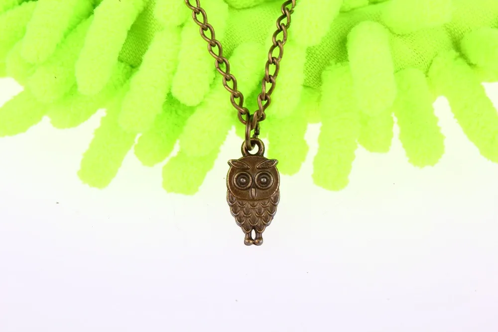5pcs/lot antique brass owl necklace fashion Inspire jewelry steampunk style men gift | Украшения и аксессуары