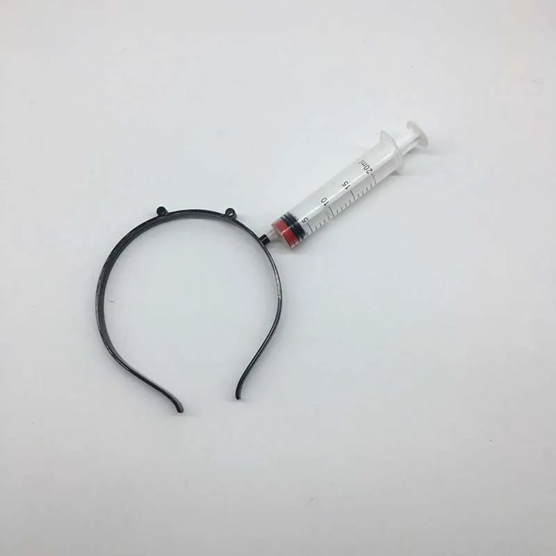 Needle Забавные страшные игрушки, реквизит для Хэллоуина, топор, пила, нож для ногтей, головной убор, поддельные сцены крови, вечерние украшения для Хэллоуина - Цвет: Needle