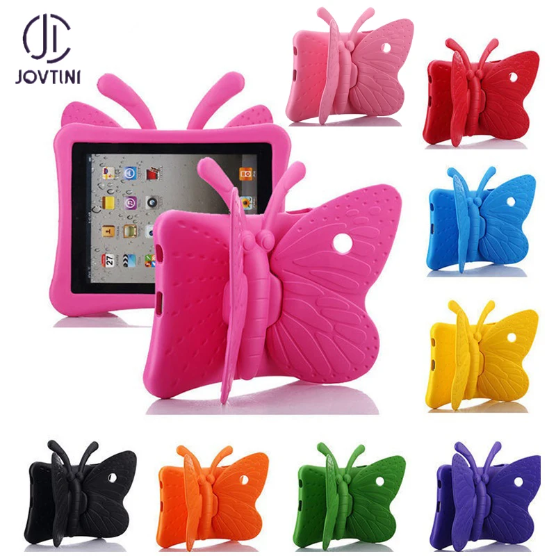 3D чехол с бабочкой из мультфильма для ipad 2 3 4 Детская безопасная подставка