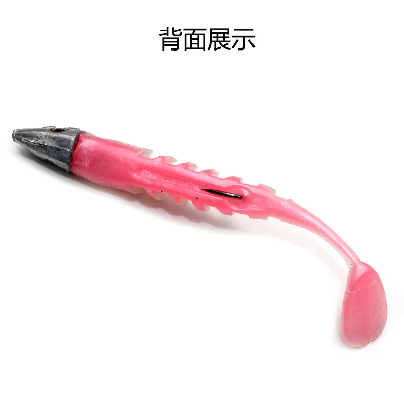 Jigging Soft Bait Fishing Lures 10cm/15.5g 13cm/26g Lead Head Jig Fish Sea Bass Crank Hook Lure Accessories Goods | Спорт и