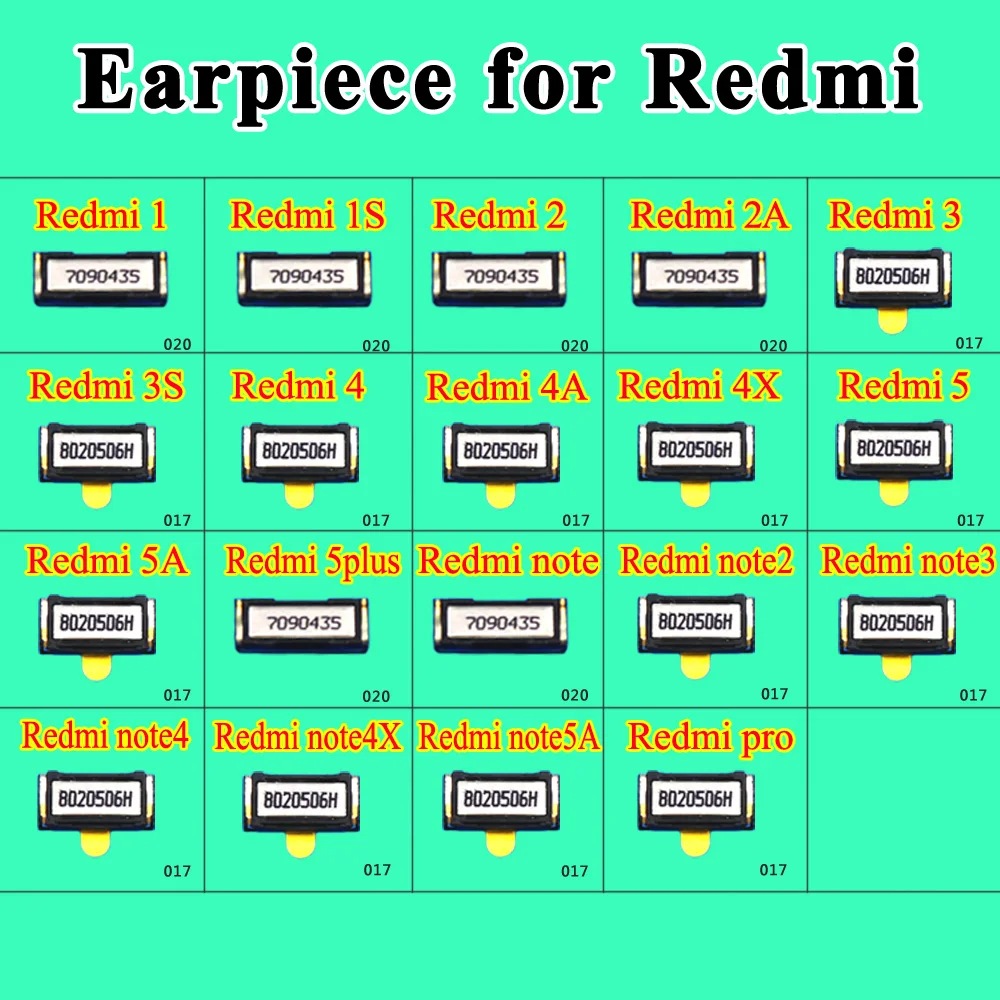 2 шт./лот Динамик звуковой динамик разъем приемника для Xiaomi Redmi 1S 5 Plus 5A 4X 4A 3S 2A Note pro