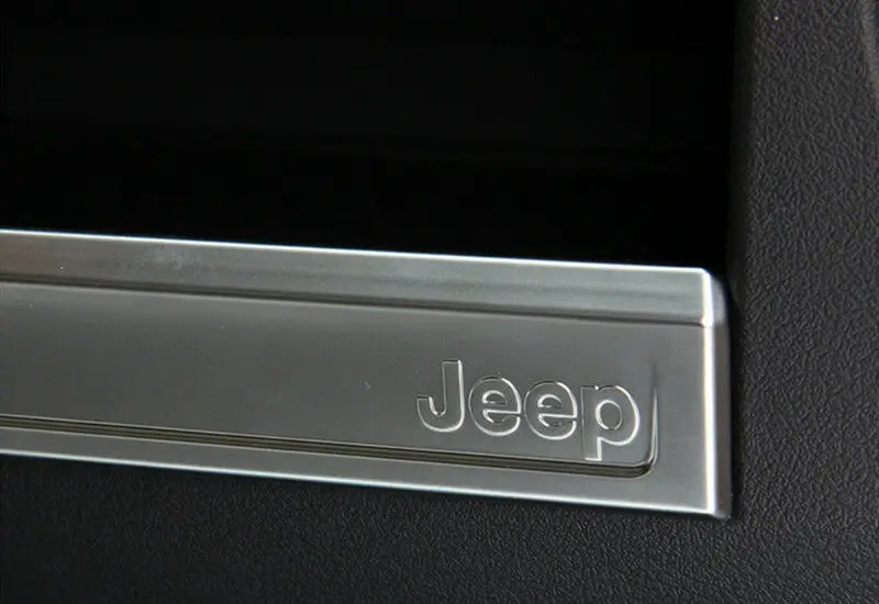 Хромированный ABS декоративная емкость для хранения накладка автомобиля Jeep Compass