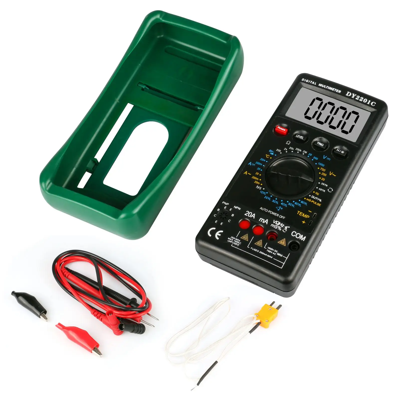 DY2201C Automotive Multimeter Engine RPM Voltage Resistance Diode Ignition Dwell Circuit Switching Measurement Ohm Volt Amp | Автомобили и