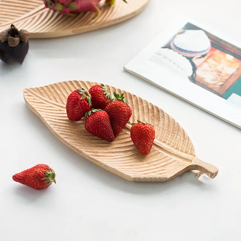 Грецкий орех, Резиновая деревянная тарелка, фруктовое блюдо, тарелка, чайный поднос, десертный ужин, хлеб, лист, узор, деревянная тарелка, поддоны для хранения