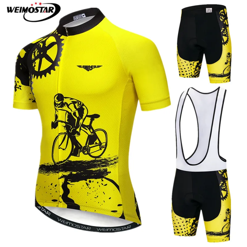Weimostar Велоспорт Джерси Набор 2021 одежда для велоспорта Pro Team летние дышащие спорта
