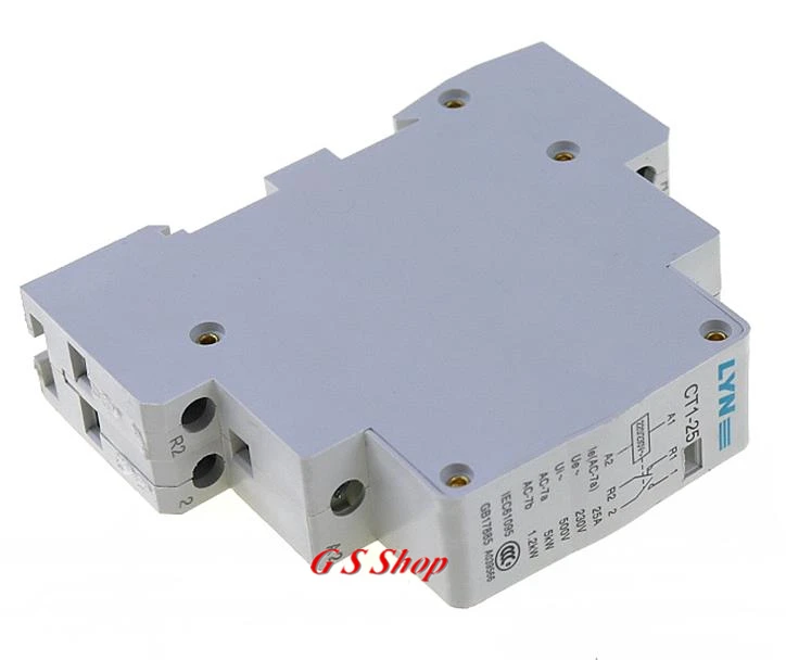 Контактор переменного тока CT 2P 20A/ 25A NO / NC AC220V для дома 50 ~ 60 Гц часто открываются
