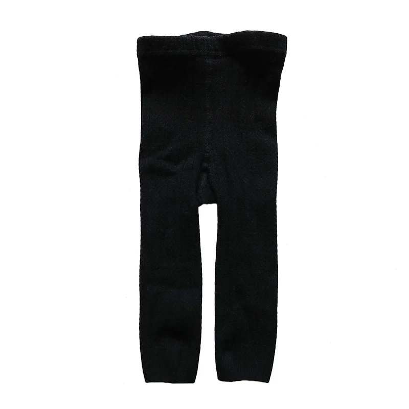 Black leggings Новые хлопковые детские леггинсы для девочек, осенне-зимние леггинсы для маленьких девочек штаны для мальчиков однотонные детские штаны для малышей от 0 до 4 лет - Цвет: Black leggings