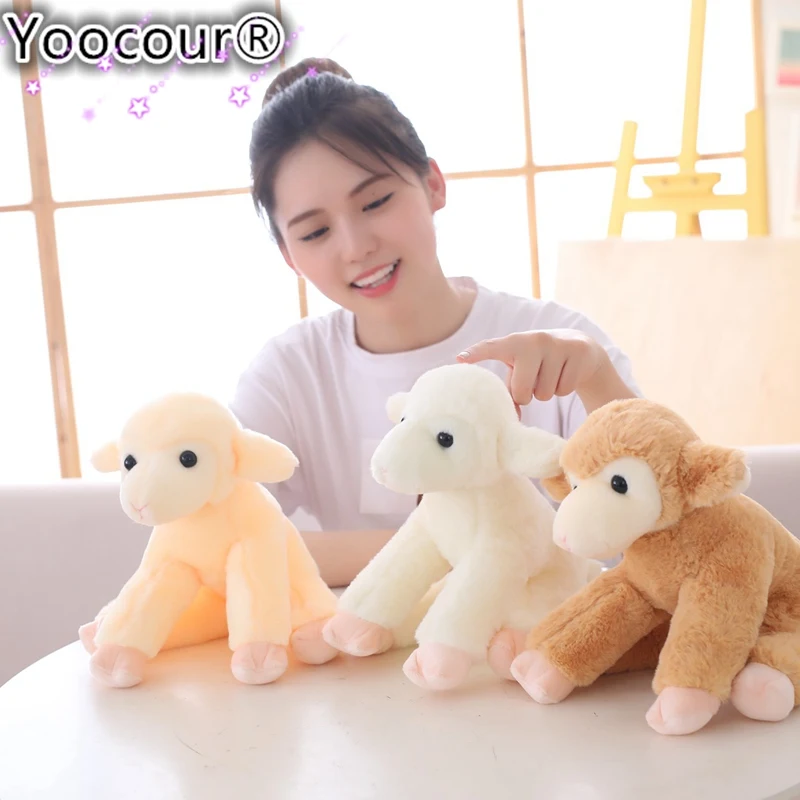 Мягкая плюшевая игрушка в виде овцы 18 см|Мягкие игрушки животные| |