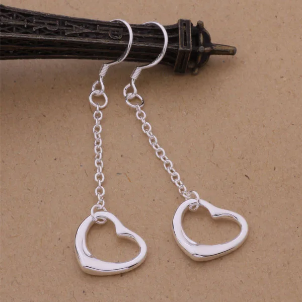 Модные ювелирные изделия милые длинные серьги подвеска в виде звезды/сердца для