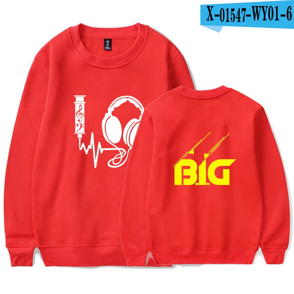1 BIGGIE толстовки для мужчин и женщин Печатный B.I.G свитер с капюшоном пуловер Плюс Размер больше размера d. I. g Толстовка - Цвет: 1
