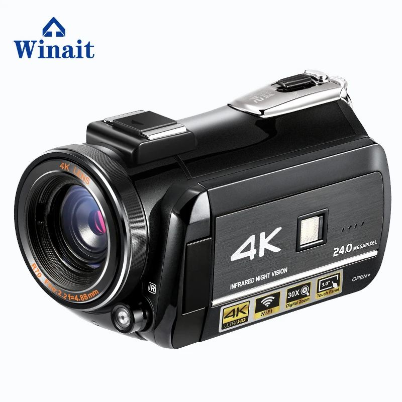 Winait горячая Распродажа супер 4k Цифровая видеокамера с сенсорным