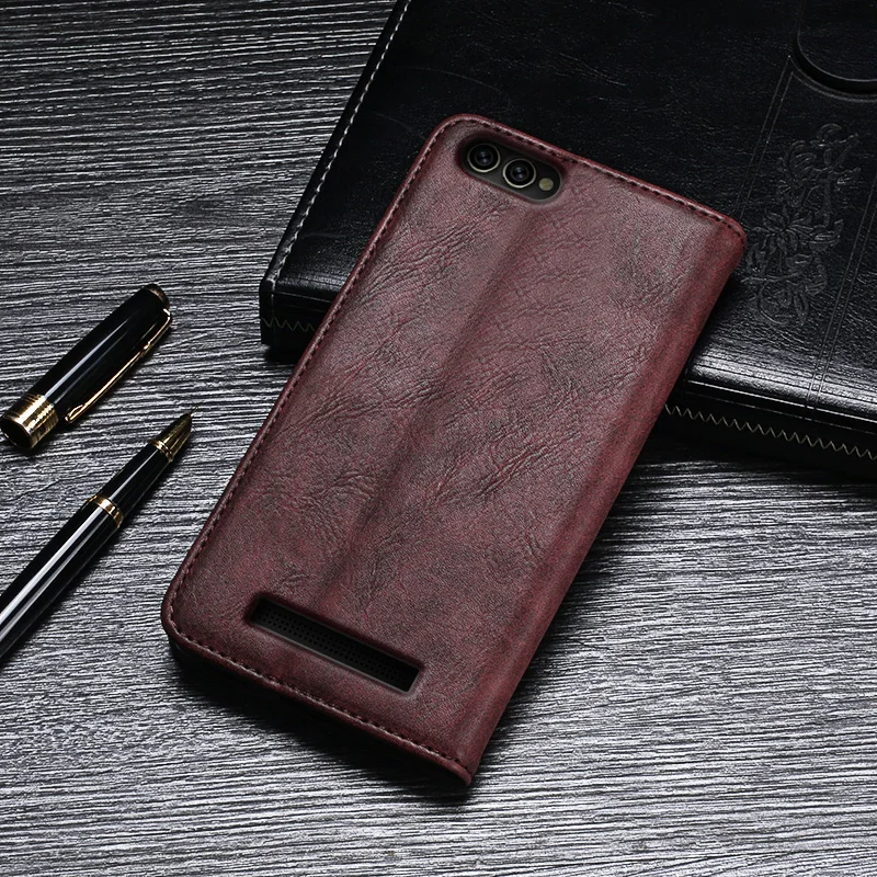 ITien Премиум прочный кожаный защитный чехол с откидной подставкой для Doogee X30 TPU