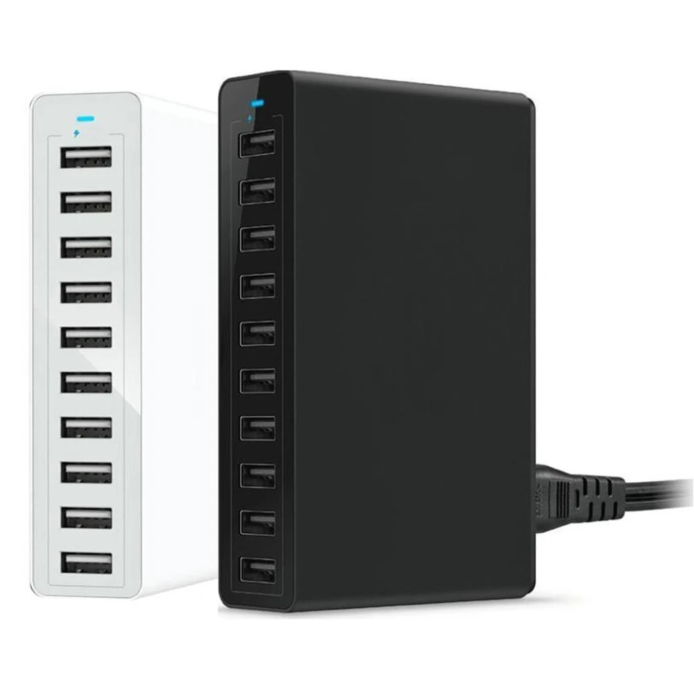 Настенное зарядное устройство органайзер usb зарядная станция 10 портов usb зарядная станция концентратор AC мощность Настольный органайзер с вилкой ЕС