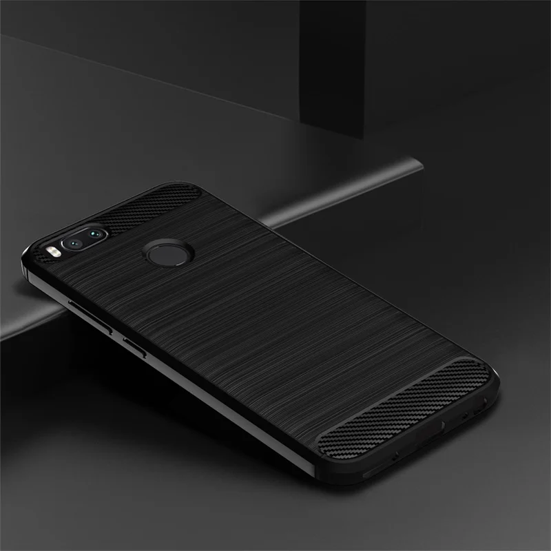 Чехол для Xiaomi MI A1 5 дюймов углеродное волокно защитный бампер чехол телефона на A 1